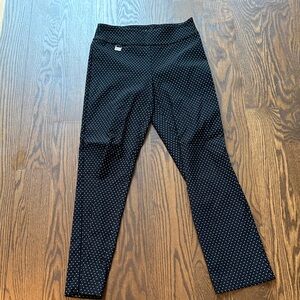 LISETTE Black and White Polka Dot Cropped Pants